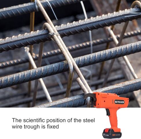 أداة ربط قضيب فولاذي محمولة قابلة لإعادة الشحن من الطبقة الأوتوماتيكية ABS فولاذ عالي الكربون تيار متردد 100‑240 فولت (بطارية واحدة، شفافية) in Kuwait