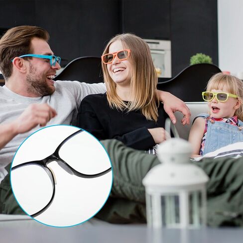 20 Pairs Eyeglass Nose Pads, 1mm Adhesive Anti-Slip Nose Pads, Transparent Sticky Nosepads with 5 Pairs Clear Ear Hooks, Silicone Glasses Replacement for Eyeglasses Glasses Sunglasses in Saudi Arabia