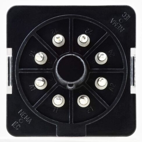 NTE Electronics R02-11A10-24 R02 Series مرحل تيار متردد متعدد الأغراض للأغراض العامة، ترتيب اتصال DPDT، 10 أمبير، قابس ثماني 8 سنون، 24 فولت تيار متردد in Kuwait