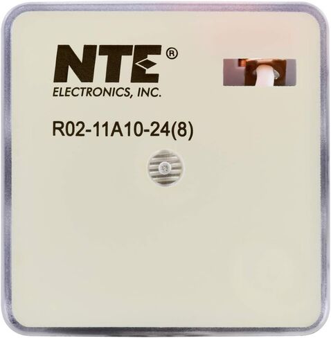 NTE Electronics R02-11A10-24 R02 Series مرحل تيار متردد متعدد الأغراض للأغراض العامة، ترتيب اتصال DPDT، 10 أمبير، قابس ثماني 8 سنون، 24 فولت تيار متردد in Kuwait