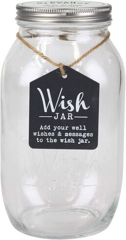 برطمان أمنيات عيد الميلاد الستين على الرف العلوي، هدايا لا تُنسى للرجال والنساء؛ تأتي المجموعة مع 100 تذكرة وغطاء مزخرف in Kuwait