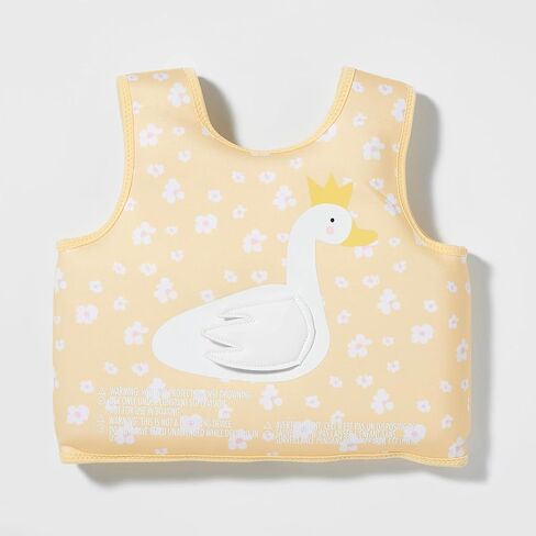 SUNNYLiFE Childrens Comfortable Swim Vest, for 3 to 6 Year Olds with Adjustable Safety Strap, Princess Swan Buttercup in Kuwait