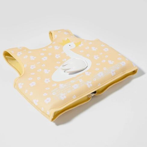 SUNNYLiFE Childrens Comfortable Swim Vest, for 3 to 6 Year Olds with Adjustable Safety Strap, Princess Swan Buttercup in Kuwait