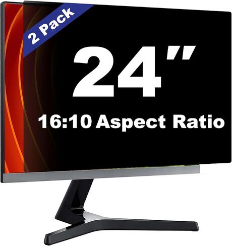 23 Inch Computer Privacy Screen Shield 2 Pack for 16:9 Widescreen Desktop | Anti-Glare Blue Light Privacy Filter; Anti Spy Privacy Screen Protector Film in Saudi Arabia