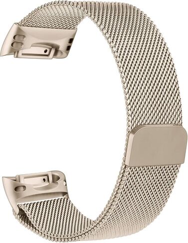 سوار معدني لساعة Fitbit Charge 5 للنساء والرجال، سوار معصم مغناطيسي من الفولاذ المقاوم للصدأ وسوار شبكي بديل لساعة Fitbit Charge 5 in Kuwait