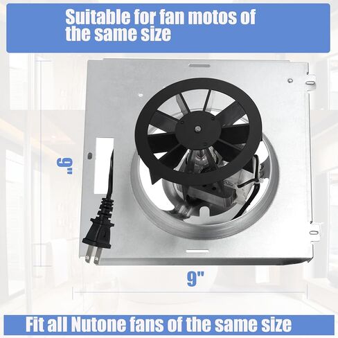 S0503B000 Bathroom Fan Motor Assembly,763RL B Unit,763RLN B Unit Fan Motor for Nutone 763RL/769RL A Unit 763RLN 763RLL 763RLN-R01 Bathroom Fan 50 CFM,Fit 769RF/769RL B Unit (70 CFM) 2.0 Sones in Saudi Arabia
