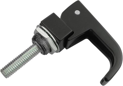 LQ Industrial 70 مم × 19 مم مقبض سبيكة على شكل L رفع مزلاج الضغط قفل باب ميكانيكي مطلي باللون الأسود مناسب لخزانة تخزين صندوق البريد والخزانة المعدنية وصندوق الأدوات in Saudi Arabia
