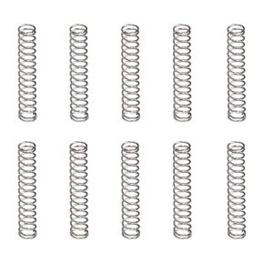 0.4x4x25mm(DxODxL) Compression Spring - 20Pack - Good for Machinery - Spring Steel Extension Spring - Gray