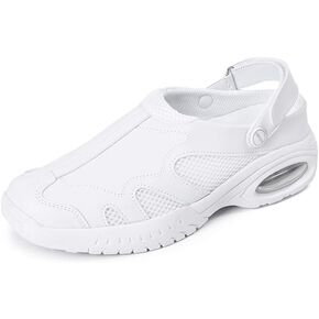 Women's White Nurse Shoes Lightweight Soft Outsole Breathable Non Slip Dual Purpose Unisex…