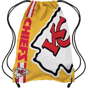 FOCO Kansas City Chiefs NFL Alternate Color Big Logo Drawstring Backpack - Yellow