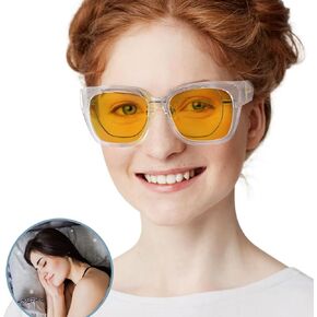 SIPHEW Blue Light Blocking Fit Over Glasses for Women, Fashion Computer Gaming Phone TV Glasses Anti Eyestrain, Sleep Better
