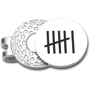 ARKUKU 6 Year Anniversary for Him Iron Gifts Husband Boyfriend Gift from Wife Girlfriend Golf Ball Marker Hat Clip Golf Accessories for Men