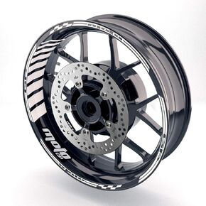 17" Wheel Rim Decals Stickers Compatible with Monster S2R 1000 Monster 821 900 1000 800 Streetfighter Red