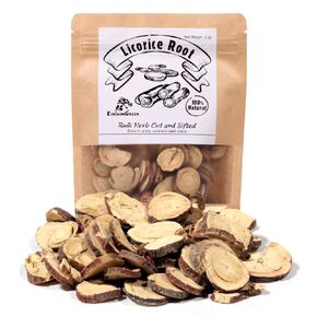 EidolonGreen [China Medicinal Herb] Licorice Root (Sweet Root/甘草/Gancao/감초 뿌리/Glycyrrhiza glabra L.) Dried Bulk Herbs 3Oz (88g)