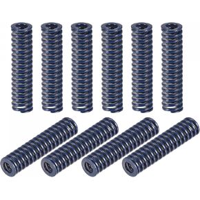 uxcell 3D Printer Die Spring, 10pcs 8mm OD 35mm Long Spiral Stamping Light Load Compression Mould Die Springs for 3D Printer Electric Part, Blue