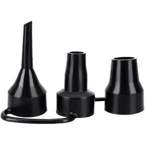 Air Pump Replacement Nozzles, Plastic Pump Nozzles, 3 Sizes Inflatable Pump Nozzles Head, Air Pump Inflator Adaptor Accessory for Partial Air Bed, Air Mattress Air Mattress