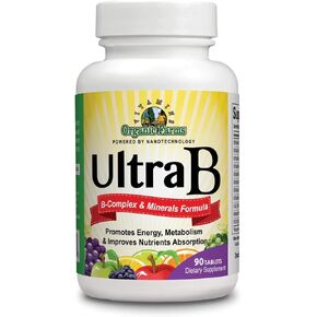 Ultra B Complex & Minerals - 90 Tablets - 100% Natural Dietary Supplement