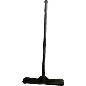 Pet Hair Remover Carpet Rake - Rubber Broom for Pet Hair Removal Tool with Squeegee & Telescoping Handle
