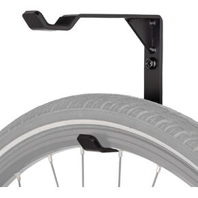 Bike Wheel Holder Wall Mount, Bicycle Wheel Hanger with Soft Pad Prevent Scratches, Holds 2 Wheels at Once to Save Garage Space