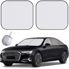 Windshield Sun Shade - Car Sun Shade Windshield, Foldable UV Ray Reflector Car Shade Front Windshield, Sun Visor for Car Keeps Your Vehicle Cool, for Most Sedans SUV and Trucks - Medium