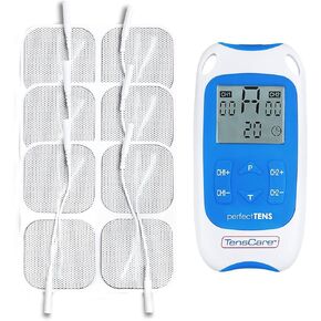 TensCare Perfect TENS Pain Aide + Value Pack - Clinically Tested Pain Reliever - Joint, Cervical and Muscle Pain Relief