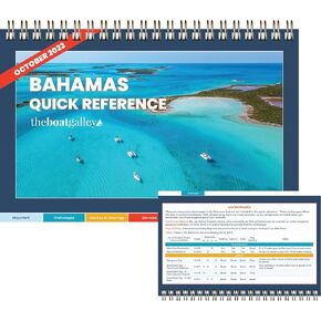 The Boat Galley Bahamas Cruising Guide - Easy-to-Use Quick Reference for Boating & Sailing The Bahamas - Stow It in The Cockpit with All Your Boating Must Haves - 100% Waterproof
