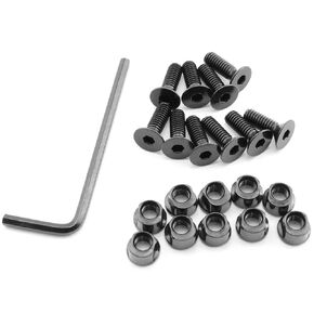 heyous 10 Sets Aluminum Alloy Keymod Screw and Nut Replacement Set for Railed Parts Fit M-LOK Rail Sections for Hunting