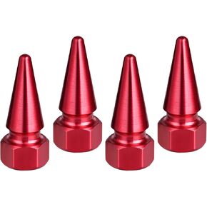 أغطية جذعية للصمام من الألومنيوم، 5 قطع من أغطية صمامات إطارات عجلة السيارة مقاومة للتسرب والغبار مع 5 قطع من قلوب الصمامات، مناسبة عالميًا لسيارات الدفع الرباعي والشاحنات والدراجات النارية وملونة in Kuwait