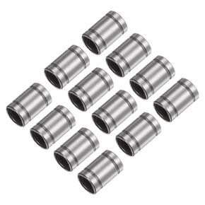 uxcell 12pcs LM6UU Linear Ball Bearings, 6mm Bore Dia, 12mm OD,19mm Length, Linear Motion Bearing for CNC Machine Tool 3D Printer