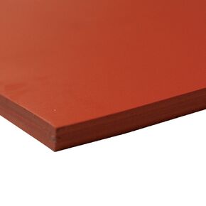 Small Parts 36-006O-375-036-012 Silicone Sheet, 60A Durometer, Smooth Finish, No Backing, 0.375" Thickness, 36" Width, 12" Length, Orange