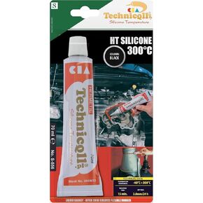 Black High Temperature Silicone Adhesive Sealant 70Ml Heat Resistant 300'C