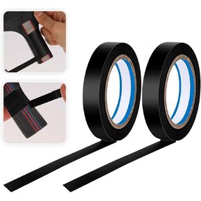 2 Rolls Finishing Tape Tennis Racket, 0.39 Inch × 11 Yards Grip Tennis Finishing Tape PVC Tennis Badminton Racquet Grip Tape Tennis Racket Wrap Grip Vinyl Extra Racquet Tape for Tennis Badminton