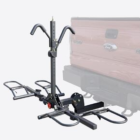 Young 200 lb 2-Bike Rack Hitch Mount for Cars Trucks SUVs RVs, fits Standard, MTB, Fat Tire Bikes w/Up to 5-inch Tire - 2" Hitch Receiver