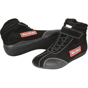RaceQuip Mens 30500095 Euro Carbon-L Series Size 9.5 Black SFI 3.3/5 Racing Shoes, Black, 9.5 US