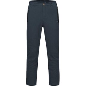 Little Donkey Andy Men's Windproof Fleece Lined Hiking Cargo Pants Water Repellent Softshell Ski Snow Pants