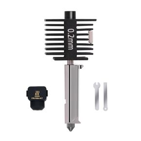 2PCS A1 Mini Upgrade Hotend Kit, 3D Printer Print Head Hot End Heating Block Kit with 0.4mm Hardened Steel Nozzle and Silicone Socks for Bambu Lab A1/A1 Mini