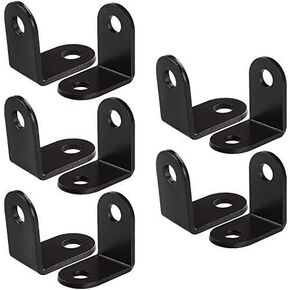 Black Corner Braces, 20Pcs L Corner Right Angle Bracket Joint Fastener, 26 x 26 mm Stainless Steel Hardware Braces by STARVAST