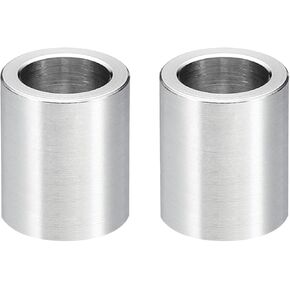 PATIKIL M8 Stainless Steel Spacers, 2Pcs Metal Spacer Stainless Steel 8.2mm ID x 16mm OD x 20mm L Stainless Steel Spacer Screw Standoff for 5/16" or M8 Screw