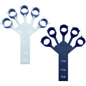 2 PCS Finger Forearm Hand Grip Strengthener Exerciser Trainer Strength Gripper
