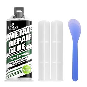 50ml Metal Welding Repair Glue, High Strength Metal to Metal Glue Heavy Duty for Metal, Heat Resistant Epoxy Glue for Welding Steel, Aluminum, and DIY Craft