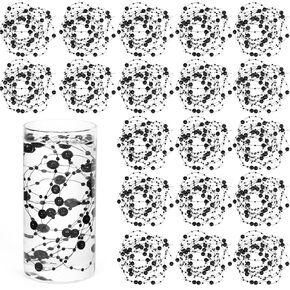 FUTUREPLUSX 20PCS Artificial Pearl String for Floating Candle, Floating Pearl Beads Strings and 4,000PCS Water Gel Beads for Vases Filler Wedding Centerpiece Christmas Party Decor (Gold)