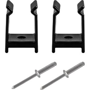 Pontoon Boat Bimini Top Clips, 1-1/4 Inch Bimini Top Parts Hardware Fit for Bimini Top Support Pole, Durable Marine Grade Bimini Top Accessories Brackets for Bimini Top Hardware Square Tube, Set of 2
