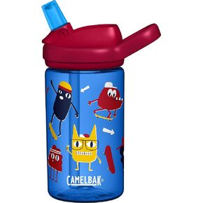 زجاجة مياه CamelBak Eddy+ للأطفال خالية من مادة BPA مع شفاطة، 14 أونصة، أخضر، رقم الموديل: 2282301040 in Kuwait