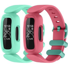 Vanjua Ace 3 Band Compatible with Fitbit Ace 3 Bands for Kids Boys Girls, Soft Silicone Skin-Friendly Waterproof Ace 3 Replacement Watchband Sport Strap for Fitbit Ace 3