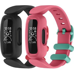 Vanjua Ace 3 Band متوافق مع Fitbit Ace 3 Bands للأطفال الأولاد والبنات، سيليكون ناعم صديق للبشرة مقاوم للماء Ace 3 حزام ساعة بديل رياضي لـ Fitbit Ace 3