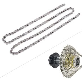 POCREATION Bike Chain Replacement, Highgrade Steel 8/9 Speed Chargeable Chain 21/24/27 Speed for Bicycle Spare Parts Supplies (27 Speed)
