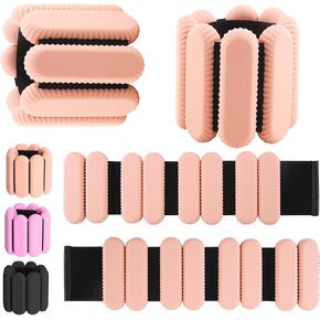 Wrist & Ankle Weights for Women, Wearable Strong Arm & Leg Weights Set of 2(1Lbs Each), Adjustable Ankle Weights for Walking, Yoga, Dance, Barre,Gym,Exercise,Pilates,Walking Running