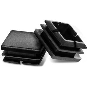 32mm (1-1/4 Inch) Square Plastic Plug, Square White Plastic End Cap, Hardware Plugs, Pipe Tubing End Cap for Chair Table Stool Leg, 10 PCS