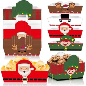 60 قطعة لوازم حفلات عيد الميلاد حفلة عيد الميلاد الغذاء المتاح عيد الميلاد تخدم قارب عيد الميلاد قوارب الطعام حفلة عيد الميلاد in Kuwait