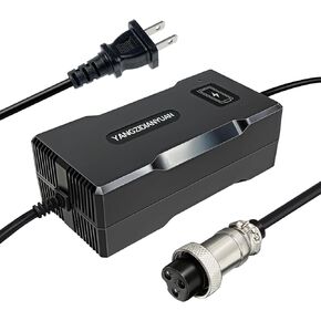 54.6V 4Amps Lithium Battery Charger Replacement for 48v 13s li-ion Battery Pack 3 Prong 0.47in/12mm Connector